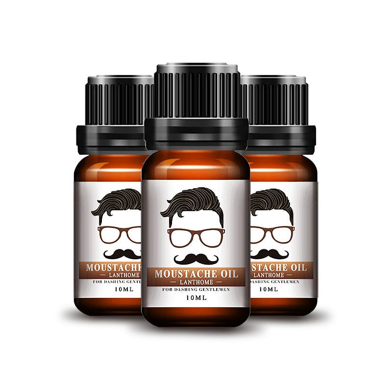 10ml Gentlemen Beard Oil Moisturizes Facial Hair Moustache Cream Essential